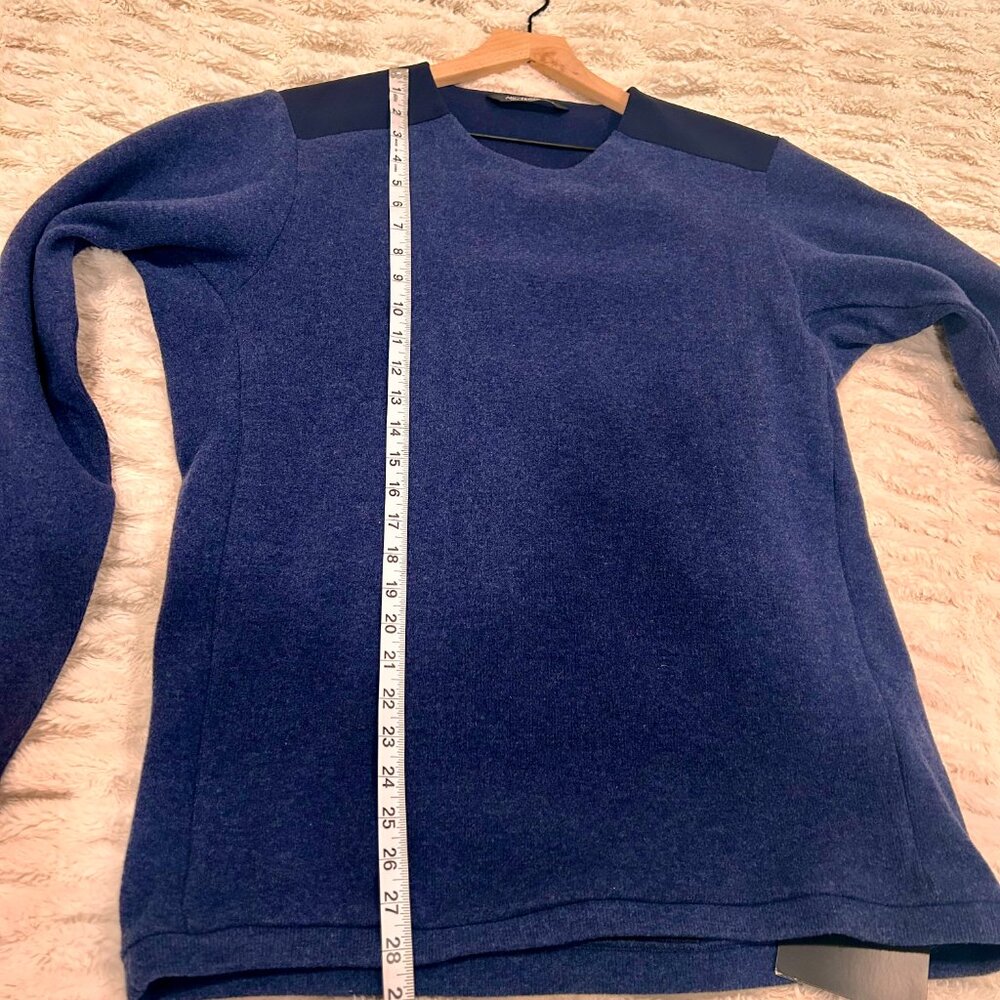 ARC'TERYX Donavan Crew Neck Sweater Nighthawk Heather Wool Blend NWT Men's Large - Picture 8 of 9